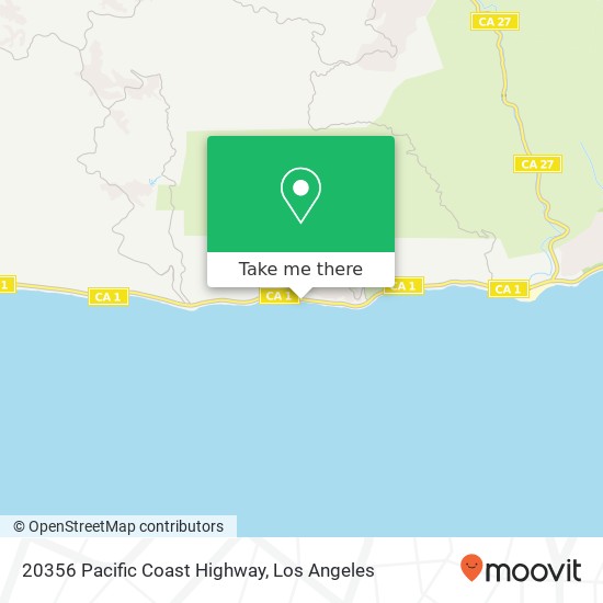 20356 Pacific Coast Highway map