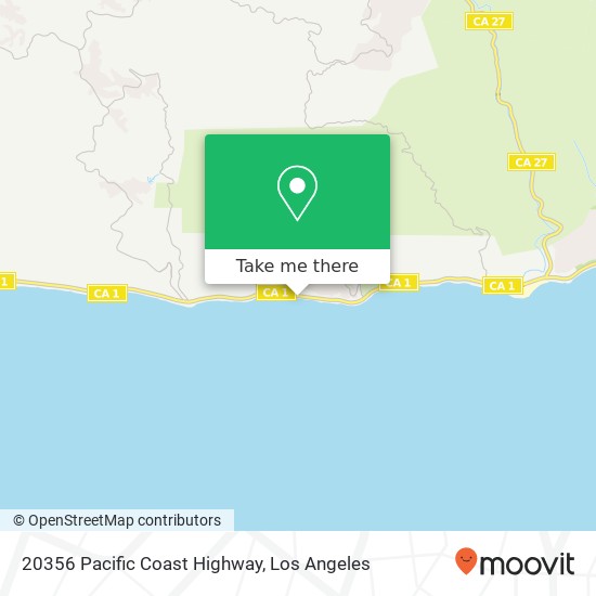 Mapa de 20356 Pacific Coast Highway