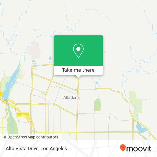 Mapa de Alta Vista Drive