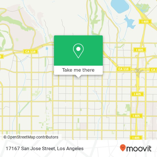 Mapa de 17167 San Jose Street