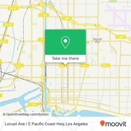 Locust Ave / E Pacific Coast Hwy map