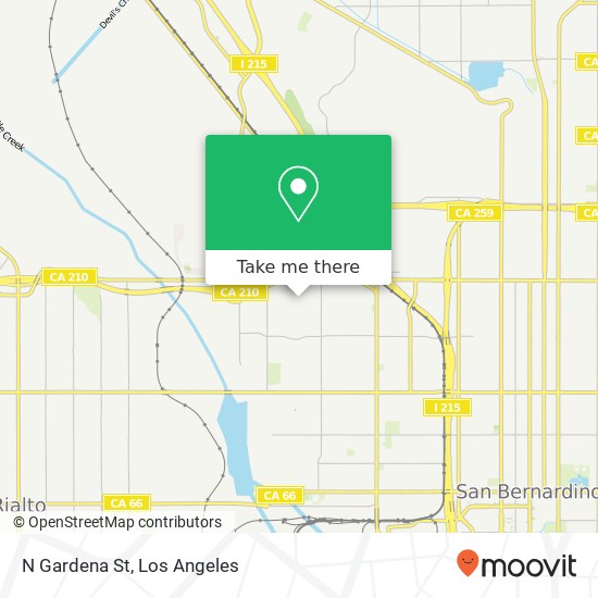 N Gardena St map