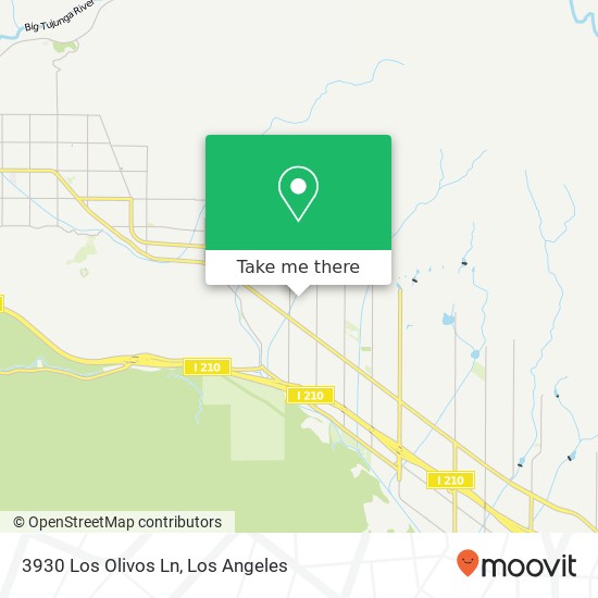 Mapa de 3930 Los Olivos Ln