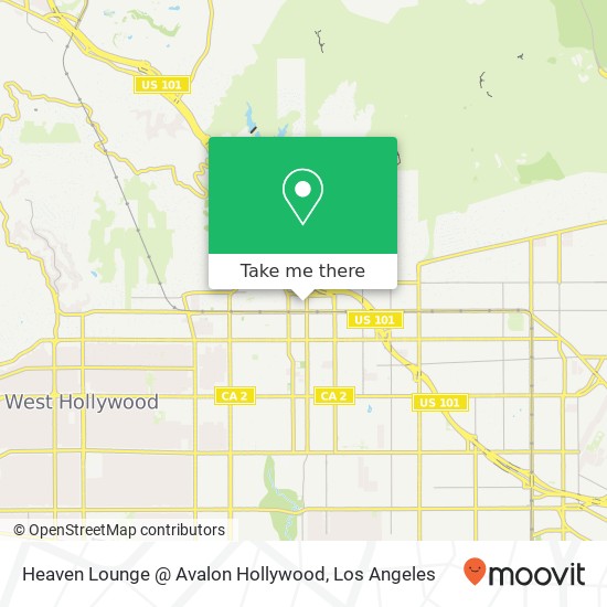 Heaven Lounge @ Avalon Hollywood map
