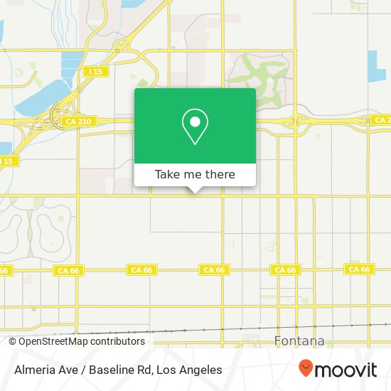 Almeria Ave / Baseline Rd map