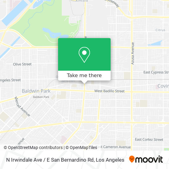 N Irwindale Ave / E San Bernardino Rd map