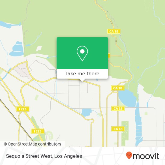 Mapa de Sequoia Street West