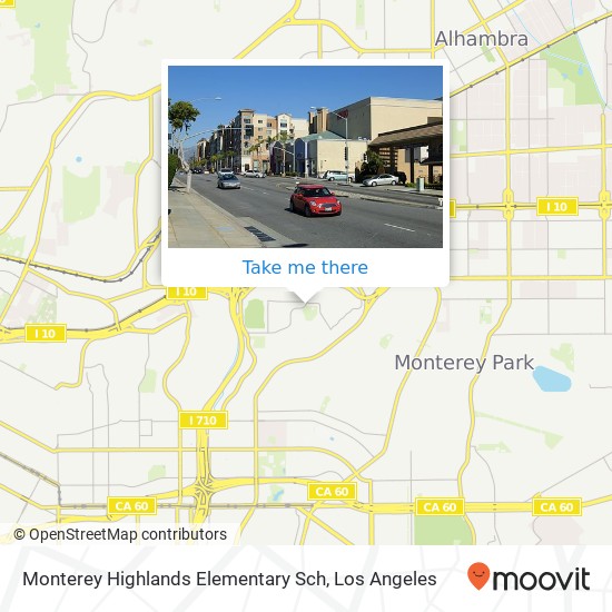 Monterey Highlands Elementary Sch map