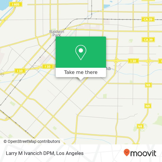 Larry M Ivancich DPM map