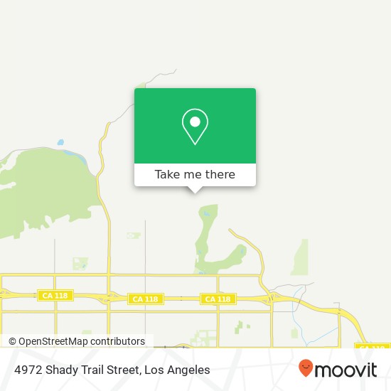 Mapa de 4972 Shady Trail Street