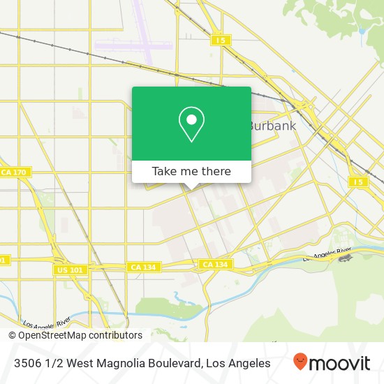 Mapa de 3506 1 / 2 West Magnolia Boulevard