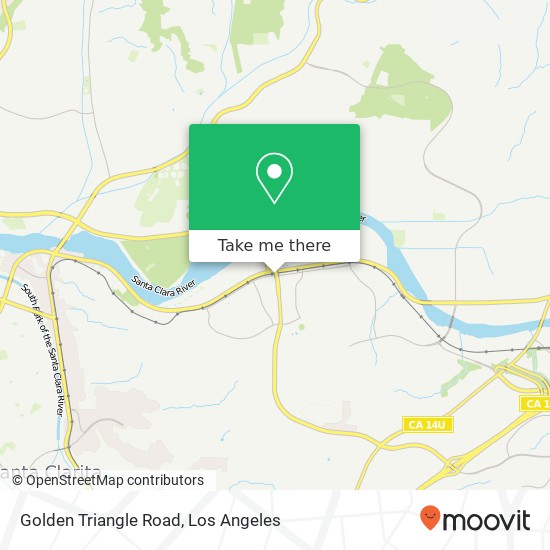 Mapa de Golden Triangle Road