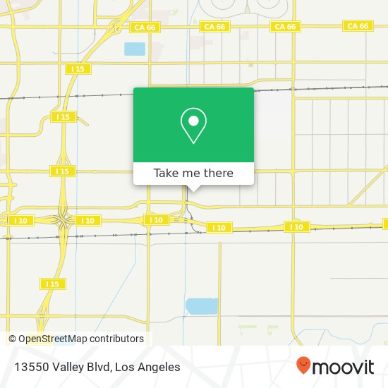 13550 Valley Blvd map