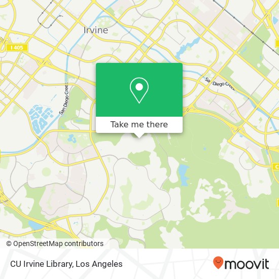 Mapa de CU Irvine Library