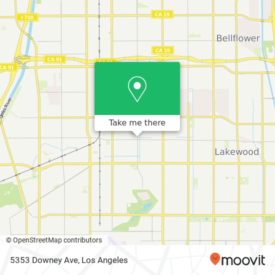Mapa de 5353 Downey Ave