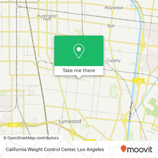California Weight Control Center map