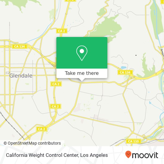 Mapa de California Weight Control Center