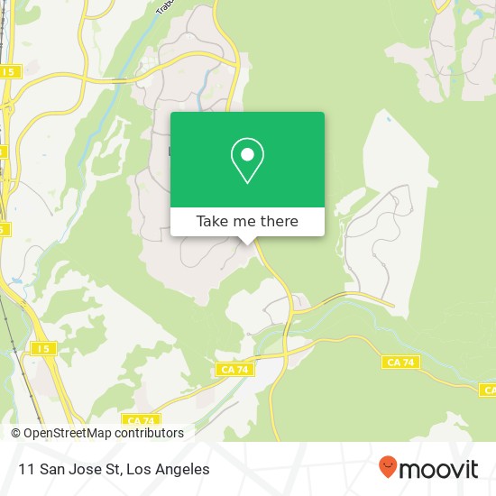 Mapa de 11 San Jose St