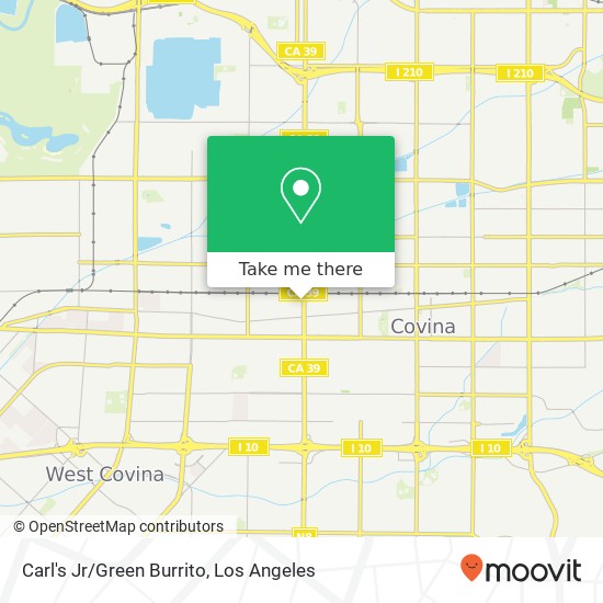 Carl's Jr/Green Burrito map
