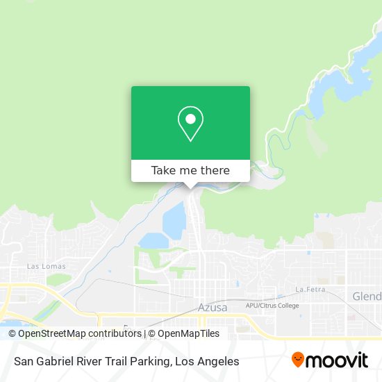 San Gabriel River Trail Parking map