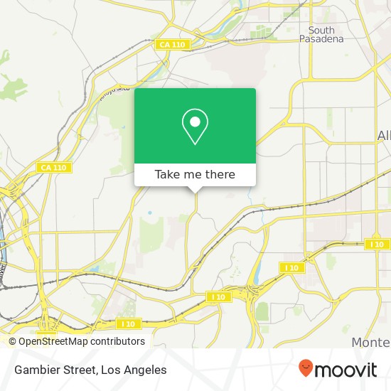 Mapa de Gambier Street