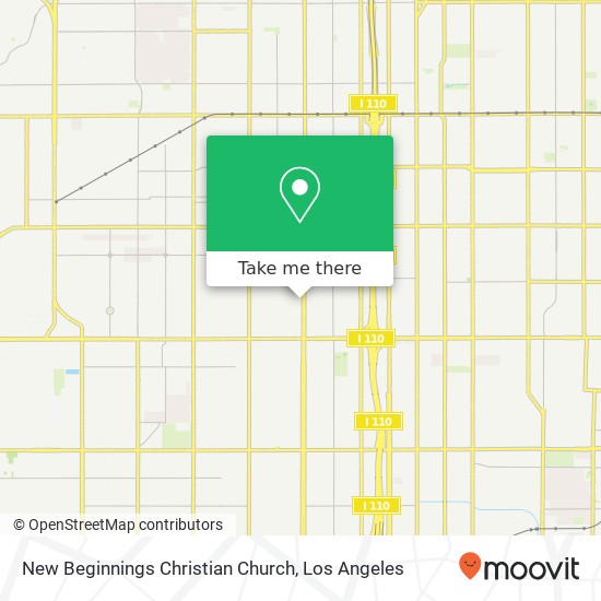 New Beginnings Christian Church map