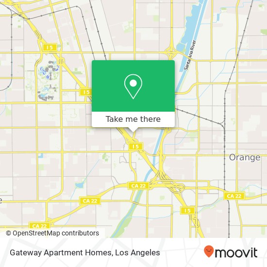 Mapa de Gateway Apartment Homes