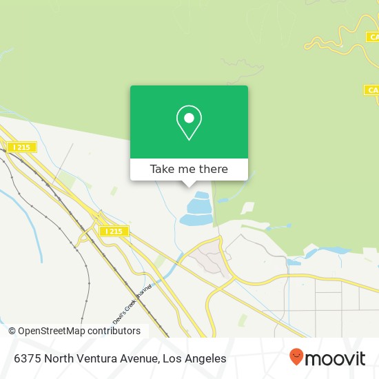 Mapa de 6375 North Ventura Avenue