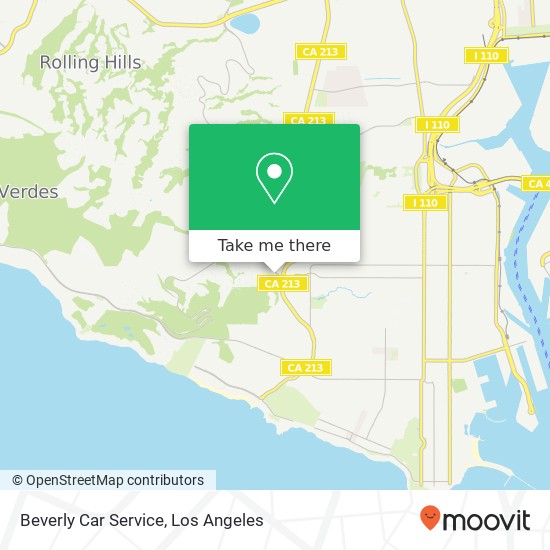 Mapa de Beverly Car Service