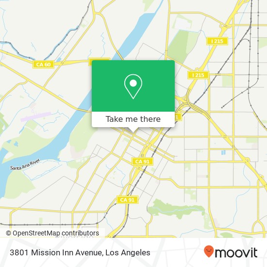 Mapa de 3801 Mission Inn Avenue