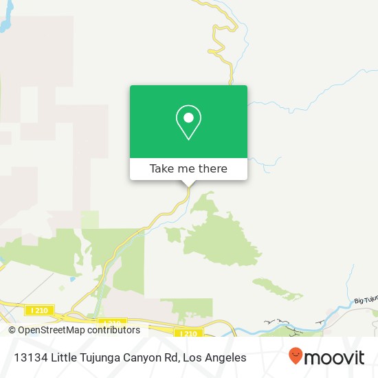 13134 Little Tujunga Canyon Rd map