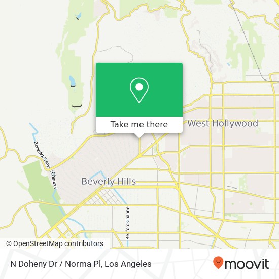 N Doheny Dr / Norma Pl map