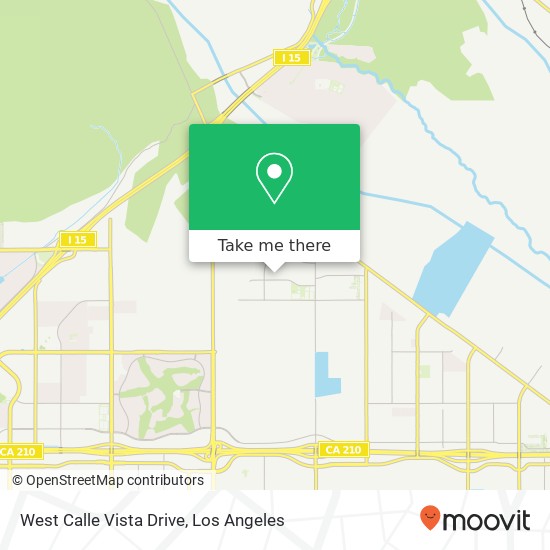 West Calle Vista Drive map