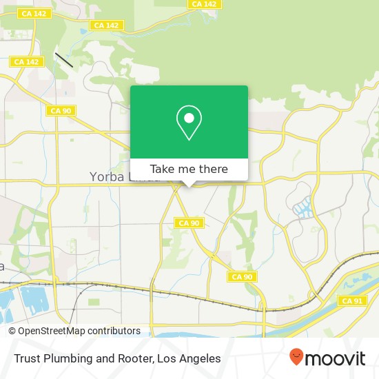 Trust Plumbing and Rooter map