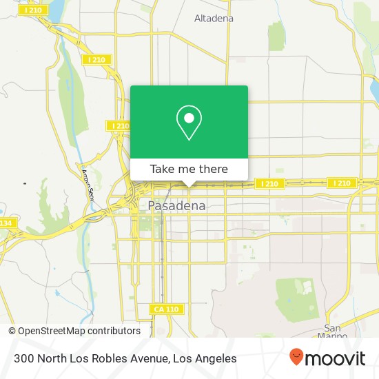 Mapa de 300 North Los Robles Avenue