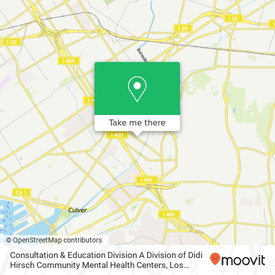 Consultation & Education Division A Division of Didi Hirsch Community Mental Health Centers map