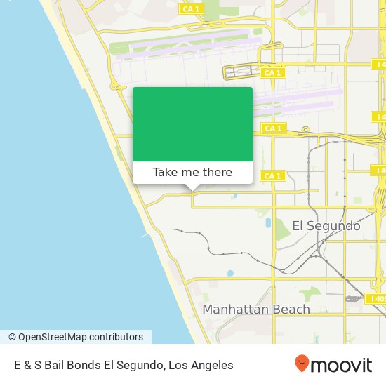 Mapa de E & S Bail Bonds El Segundo