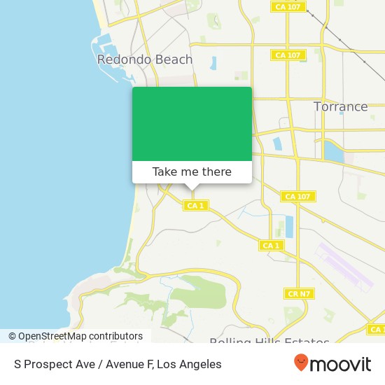 S Prospect Ave / Avenue F map