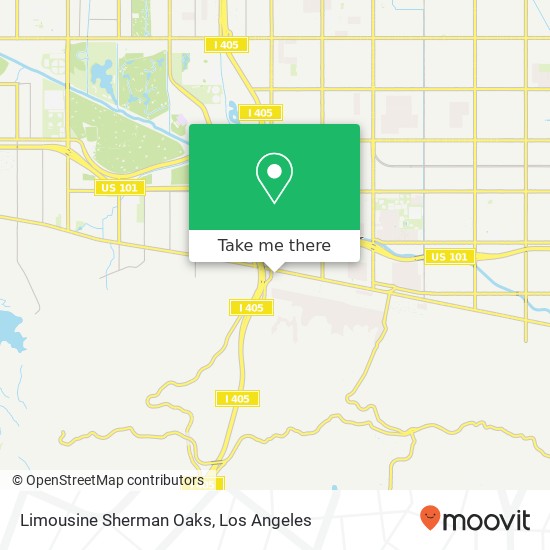 Limousine Sherman Oaks map