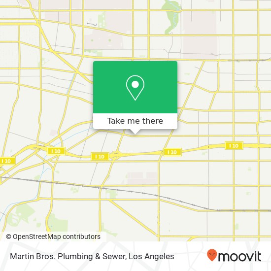 Mapa de Martin Bros. Plumbing & Sewer