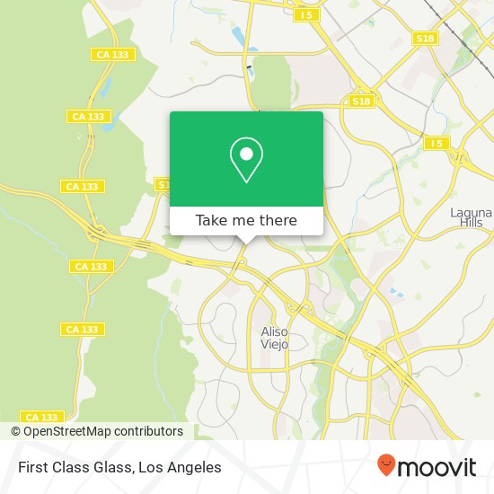 Mapa de First Class Glass