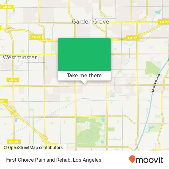 Mapa de First Choice Pain and Rehab