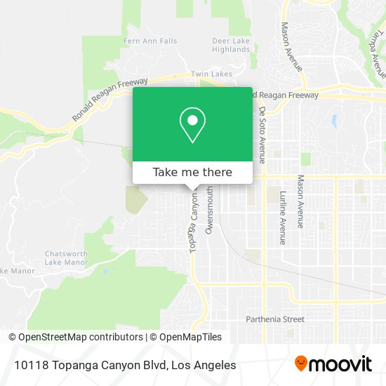 10118 Topanga Canyon Blvd map