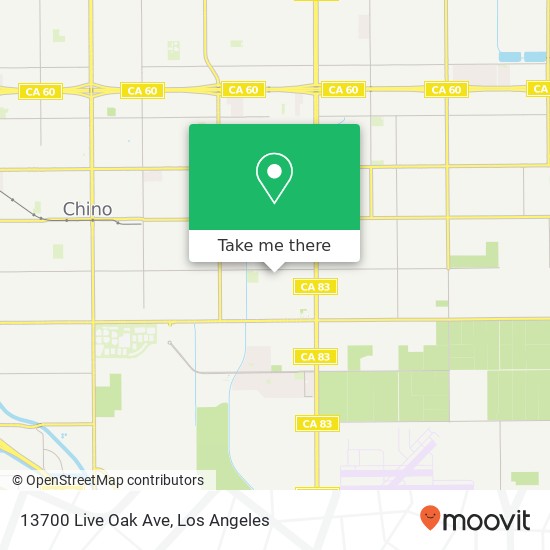 13700 Live Oak Ave map