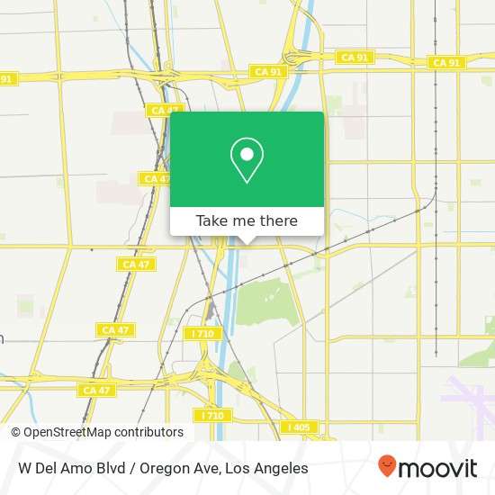 Mapa de W Del Amo Blvd / Oregon Ave