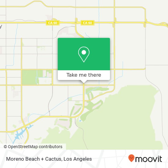 Moreno Beach + Cactus map