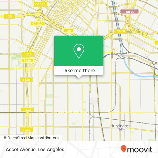 Mapa de Ascot Avenue