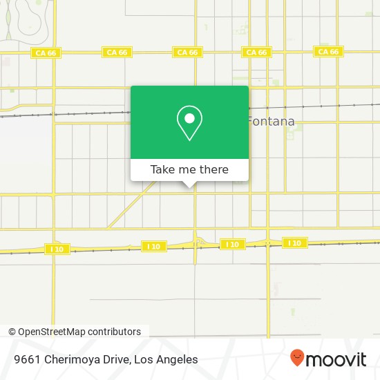 9661 Cherimoya Drive map