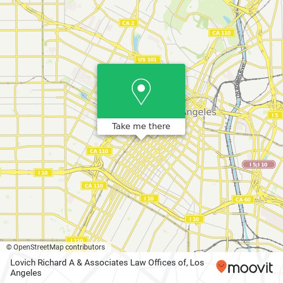 Lovich Richard A & Associates Law Offices of map