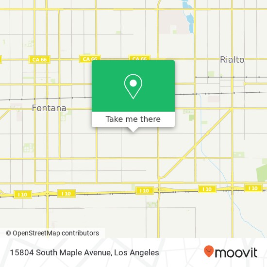 Mapa de 15804 South Maple Avenue